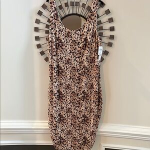 Bar III NWT Leopard Print bodycon Midi/maxi Dress depending on height:) lined.